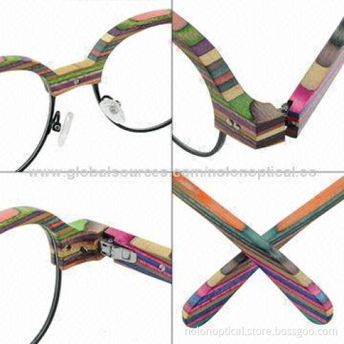 Lamination Color Wooden Eye Glasses, OEM/ODM Orders Welcomed